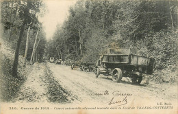 02* VILLERS COTTERETS  Convoi Automobile Allemand Incendie    RL19,0876 - Guerre 1914-18