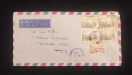 C) 1991. ALGERIA. AIR MAIL ENVELOPE SENT TO URUGUAY. MULTIPLE STAMPS FROM THE ISLET OF SIDI ABDERRAHMAN.XF - Sonstige & Ohne Zuordnung