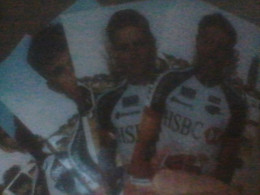 CYCLISME 2002 - WIELRENNEN- CICLISMO : 5 Photos TEAM HSBC Avec SPENCE- LANGE-GREEN-MAC LEOD-MAC DONALD - Cyclisme