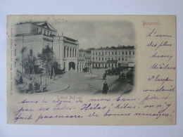 Romania-Bucuresti:Theatre National C.pos.1902/National Theatre Post.1902 Rare Postmark:Zorleni/Jud.Tutova - Romania