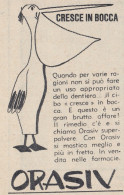 ORASIV - Vignetta - 1958 Pubblicità Epoca - Vintage Advertising - Advertising