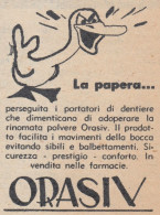 ORASIV - Vignetta - 1958 Pubblicità Epoca - Vintage Advertising - Advertising