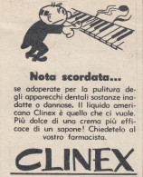 CLINEX - Vignetta - 1958 Pubblicità Epoca - Vintage Advertising - Advertising