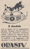 ORASIV - Vignetta - 1958 Pubblicità Epoca - Vintage Advertising - Advertising