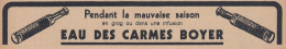 Eau Des Carmes BOYER - 1936 Vintage Advertising - Pubblicità Epoca - Advertising
