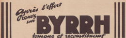 Tonique BYRRH - 1936 Vintage Advertising - Pubblicità Epoca - Werbung
