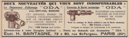 Correcteur De Starter Automatique ODA - 1938 Vintage Advertising  - Advertising