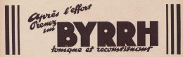 Tonique BYRRH - 1934 Vintage Advertising - Pubblicità Epoca - Werbung