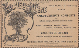 Meubles AU VIEUX CHENE Paris - 1903 Vintage Advertising - Pubblicità Epoca - Werbung