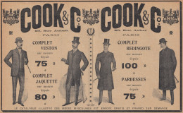 COOK & C. Paris - Complet Jaquette - 1903 Vintage Advertising - Pubblicità - Werbung