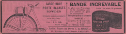 Porte-Bagages BOWDEN - 1908 Vintage Advertising - Pubblicità Epoca - Werbung