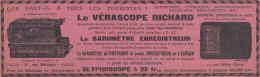Le Vérascope RICHARD - 1908 Vintage Advertising - Pubblicità Epoca - Werbung