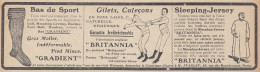 BRITANNIA - 1908 Vintage Advertising - Pubblicità Epoca - Werbung