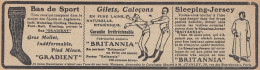 BRITANNIA - 1908 Vintage Advertising - Pubblicità Epoca - Werbung