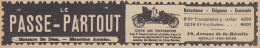 Coupe Des Voiturettes PASSE-PARTOUT - 1908 Vintage Advertising Pubblicità  - Werbung