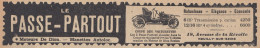 Coupe Des Voiturettes PASSE-PARTOUT - 1908 Vintage Advertising Pubblicità  - Werbung