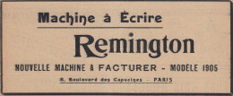 Machine à écrire REMINGTON - 1905 Vintage Advertising - Pubblicità Epoca - Werbung