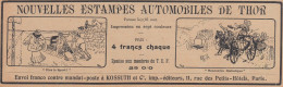 Nouvelles Estampes Automobiles De Thor - 1905 Vintage Advertising - Werbung