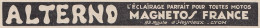 Magnetos France - ALTERNO éclairage Pour Toutes Motos - 1930 Vintage Ad - Werbung