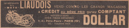 LIAUDOIS Le Spécialiste De La Moto - 1930 Vintage Advertising - Pubblicità - Werbung