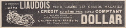 LIAUDOIS Le Spécialiste De La Moto - 1930 Vintage Advertising - Pubblicità - Advertising