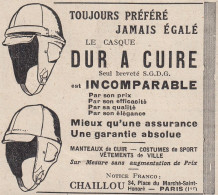 Casque Dur à Cuire - Chaillou - 1930 Vintage Advertising - Pubblicità  - Werbung