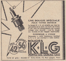 Bougie K.L.G. - 1930 Vintage Advertising - Pubblicità Epoca - Advertising