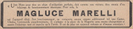 Magluce MARELLI - 1929 Vintage Advertising - Pubblicità Epoca - Advertising