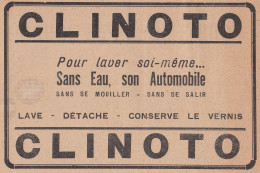 CLINOTO - 1928 Vintage Advertising - Pubblicità Epoca - Publicités