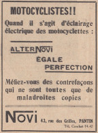 ALTERNOVI égale Perfection - 1929 Vintage Advertising - Pubblicità Epoca - Publicités