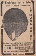 Casque Serre-tete - H. Chaillou - Paris - 1929 Vintage Advertising - Publicités