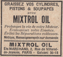 MIXTROL OIL - 1931 Vintage Advertising - Pubblicità Epoca - Advertising