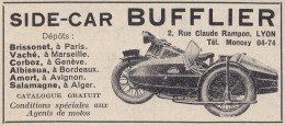 Sidecar BUFFLIER - 1931 Vintage Advertising - Pubblicità Epoca - Publicités