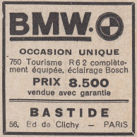 BMW - Bastide - Paris - 1931 Vintage Advertising - Pubblicità Epoca - Publicités