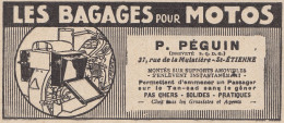 Bagages Pour Motos P. Péguin - 1930 Vintage Advertising - Pubblicità Epoca - Advertising