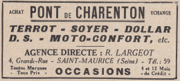 Pont De Charenton - Terrot - Soyer - Dollar - 1930 Vintage Advertising - Advertising