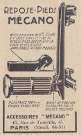 Accessoires Mécano - Paris - 1930 Pubblicità Epoca - Vintage Advertising - Advertising
