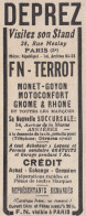 FN - TERROT - Motoconfort - 1930 Pubblicità Epoca - Vintage Advertising - Publicités