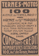 Termes Motos - Motobécane - Terrot - 1930 Pubblicità - Vintage Advertising - Publicités