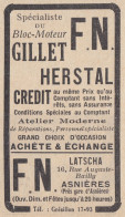 Herstal - F.N. - Latscha Asnières - 1930 Pubblicità - Vintage Advertising - Advertising