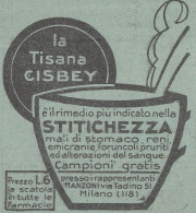 Tisana CISBEY Rimedio Per Stitichezza - 1930 Pubblicità Epoca - Vintage Ad - Publicités