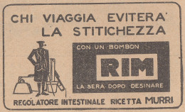 RIM Dott. Murri Cura Stitichezza - 1930 Pubblicità - Vintage Advertising - Publicités
