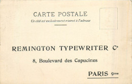 75* PARIS  Carte Publicitaire - « remington Typewriter »    RL38.0529 - District 09