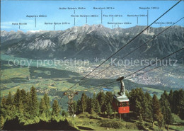 71932172 Igls Tirol Blick Ins Oberinntal Patscherkofelbahn Alpenpanorama Innsbru - Sonstige & Ohne Zuordnung