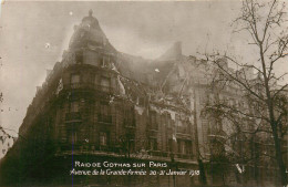 75* PARIS  Raid Des Gothas  1918 – Av De La Ghrande Armee   RL38.0802 - Guerre 1914-18