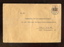 "D.BES.14/18-POLEN" 1916, Mi. 11 EF Auf Brief Mit Stegstempel "LODZ" (R2145) - Occupazione 1914 – 18