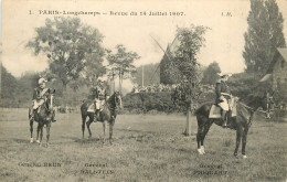 75* PARIS Longchamp – 14 Juillet   1907   - Generaux BRUN – DALSTEIN -PICQUANT  RL38.0682 - Arrondissement: 16