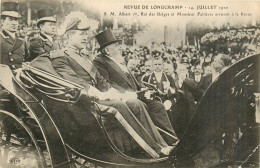75* PARIS Longchamp – 14 Juillet 1910 – Roi Des Belges – President Fallieres    RL38.0670 - Arrondissement: 16