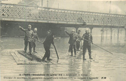 75* PARIS   Crue 1910 -pompiers Sur Radeaux – Bd De  Bercy  RL38.0547 - Paris (12)