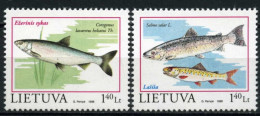 Lithuania - 1998 - Fishes - Yv 586/87 - Vissen